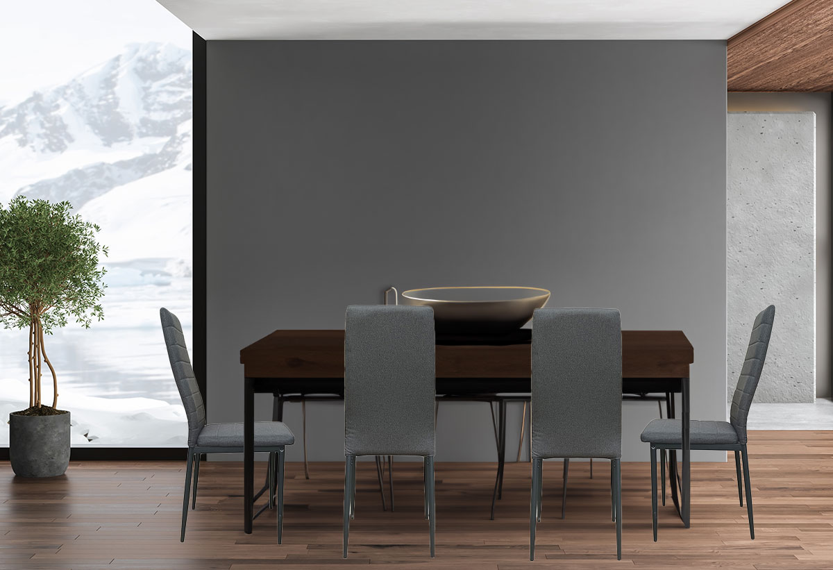 Απεικονίζονται διάφορες καρέκλες Prime New τοποθετημένες στο χώρο της τραπεζαρίας.